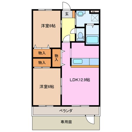 松阪駅 徒歩27分 1階の物件間取画像